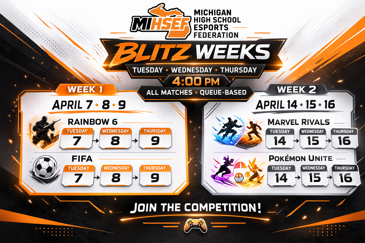 Spring 2026 Blitz Weeks