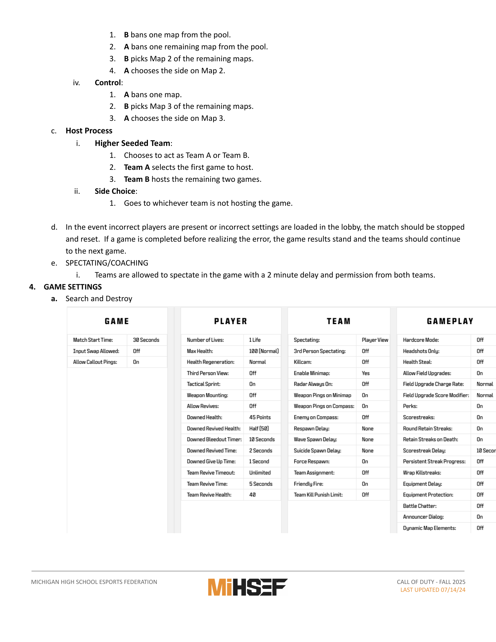 COD Black Ops 6 - Search and Destroy Settings